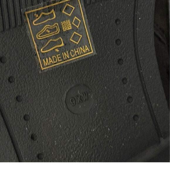 NEW Women’s Sz 9 XW Black Calf Boots – Low Heel Inside Zip Slouchy Lace-Up Backs - Picture 11 of 14